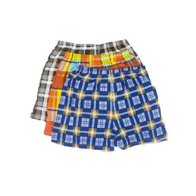 6Pcs Soft Cotton Checked Men's Boxers � Multicolor
